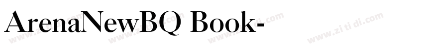 ArenaNewBQ Book字体转换